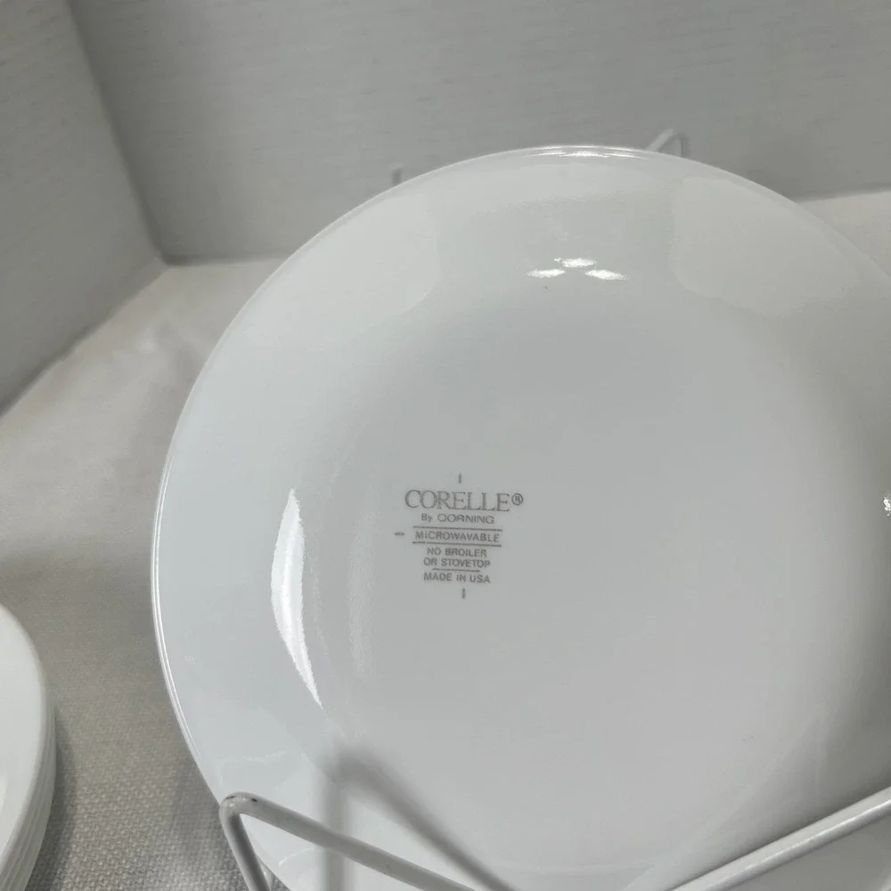 6 Corelle Winter Frost White 6 3/4